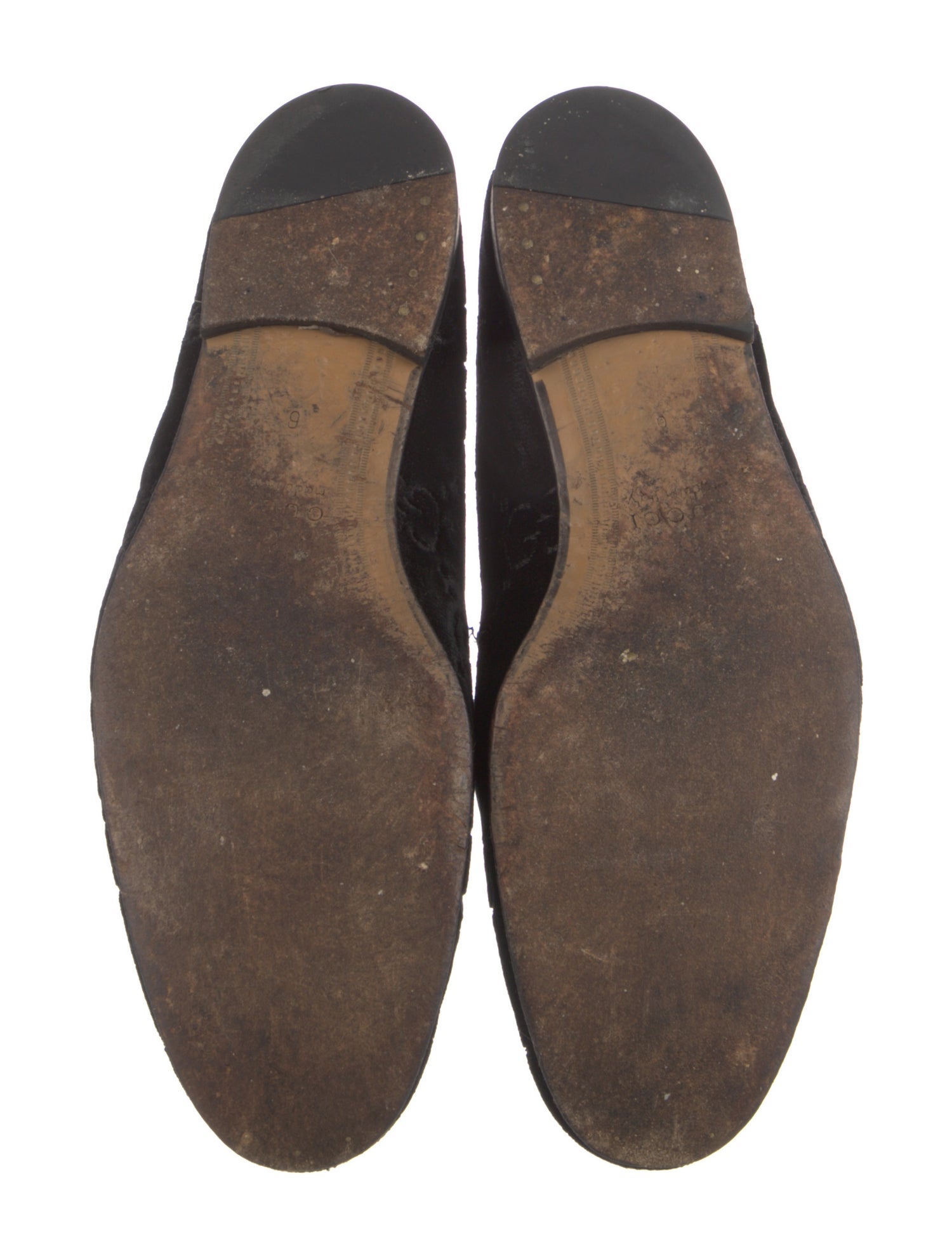 Gucci Horsebit Accent Velvet Dress Loafers